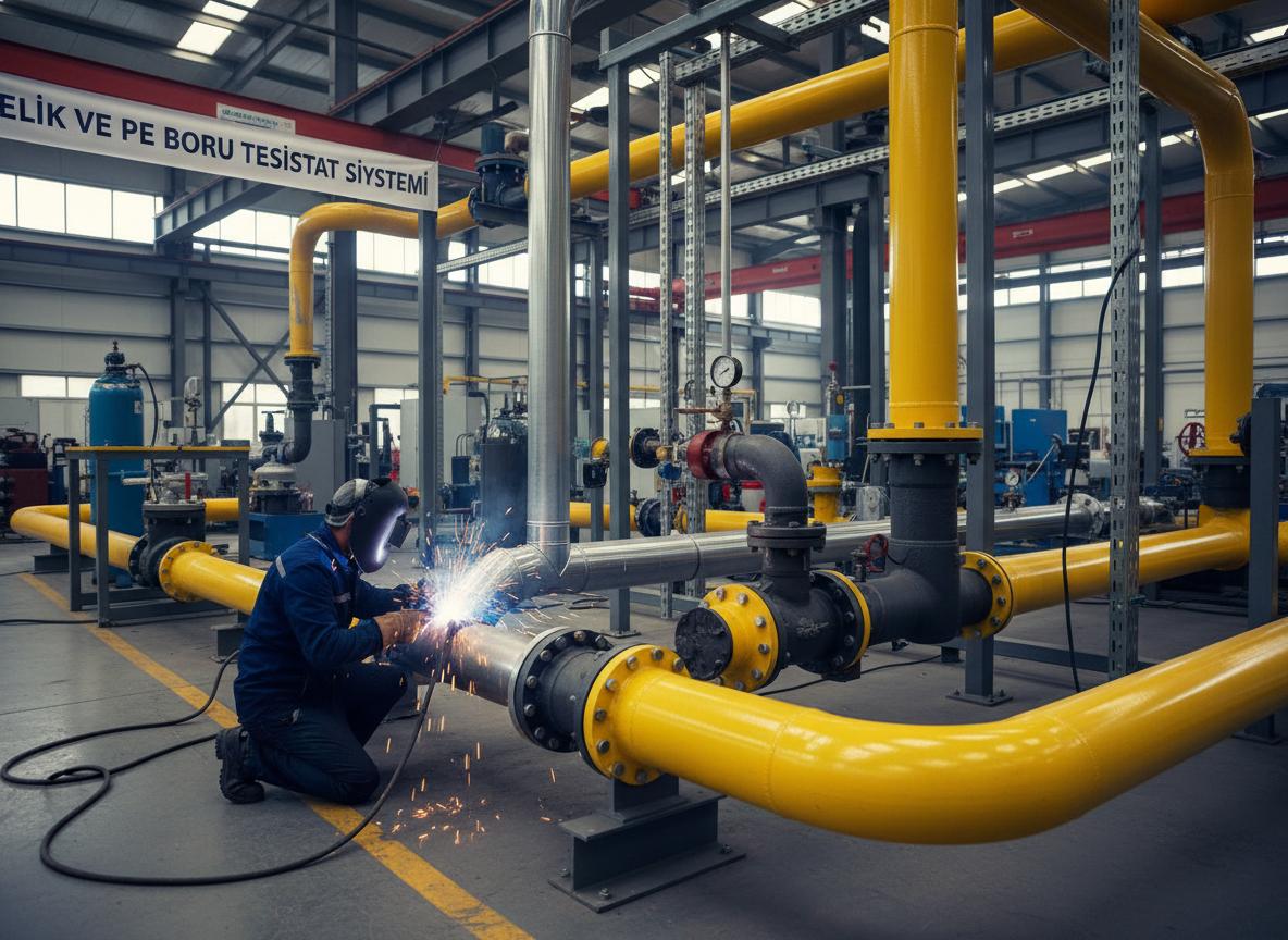 Çelik ve PE Boru Tesisat Uygulamaları